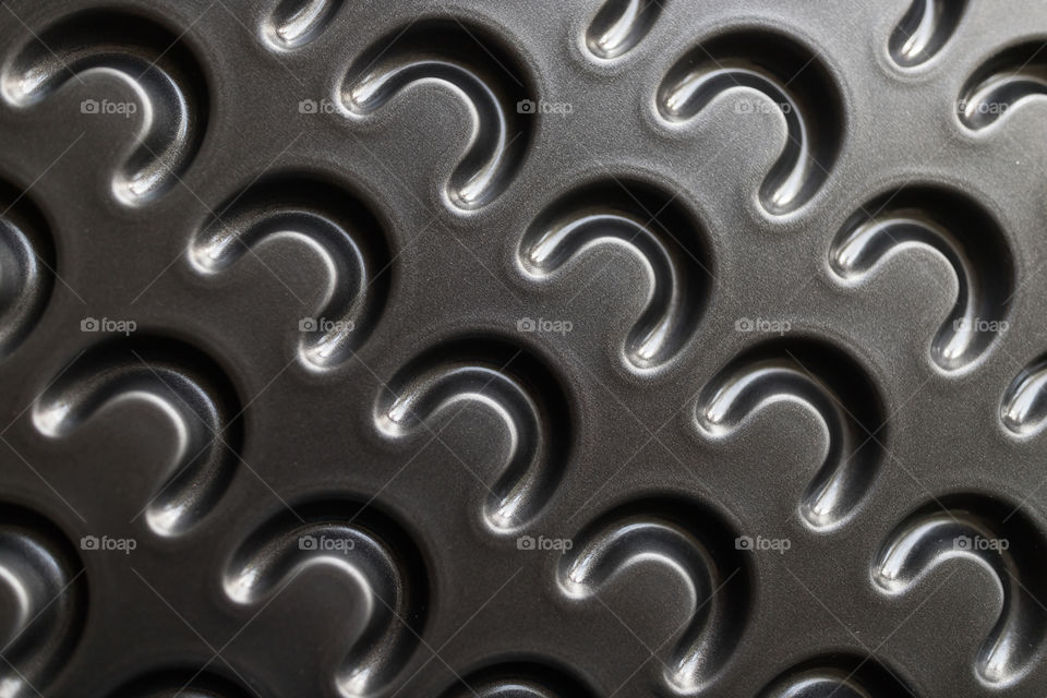 Baking tray for vanilla crescents.