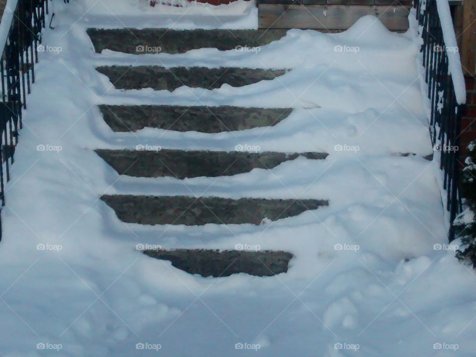 Snowy Staircase