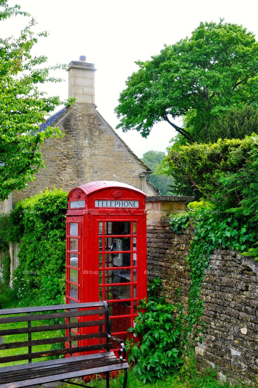 Red telephone booth, UK
