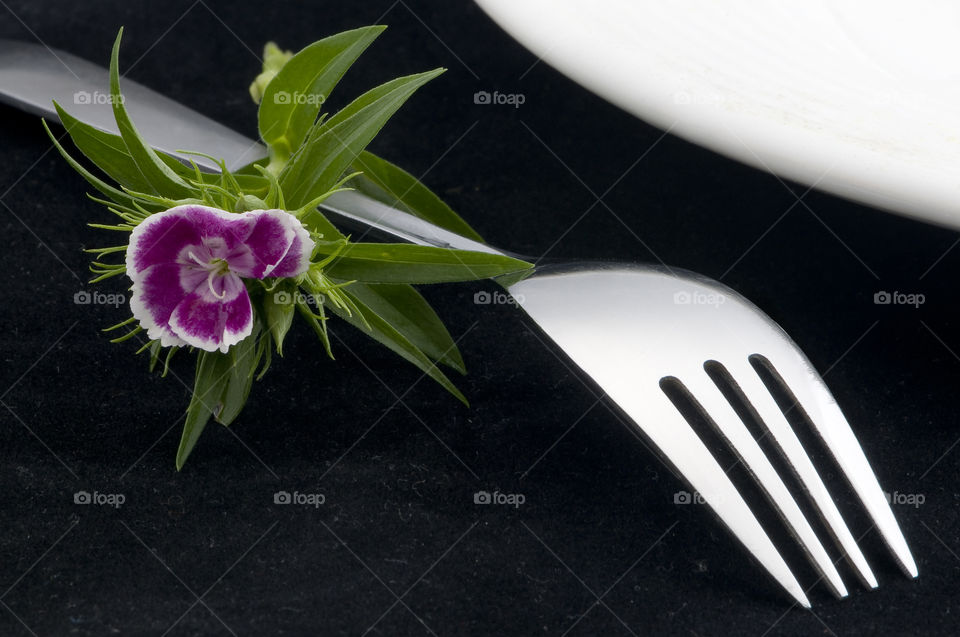 Flowers fork plate