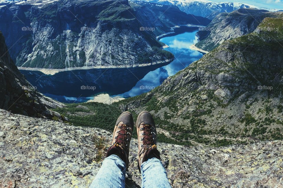  Above the beautiful lake 