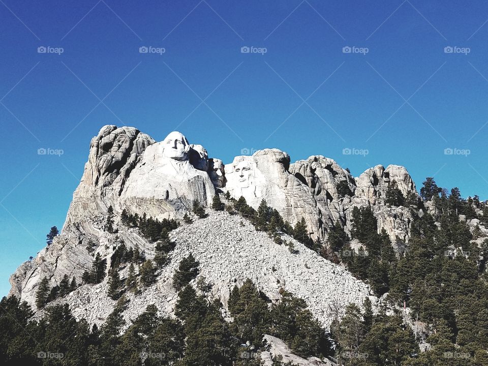 Mt. Rushmore  
history presidents
nice view
