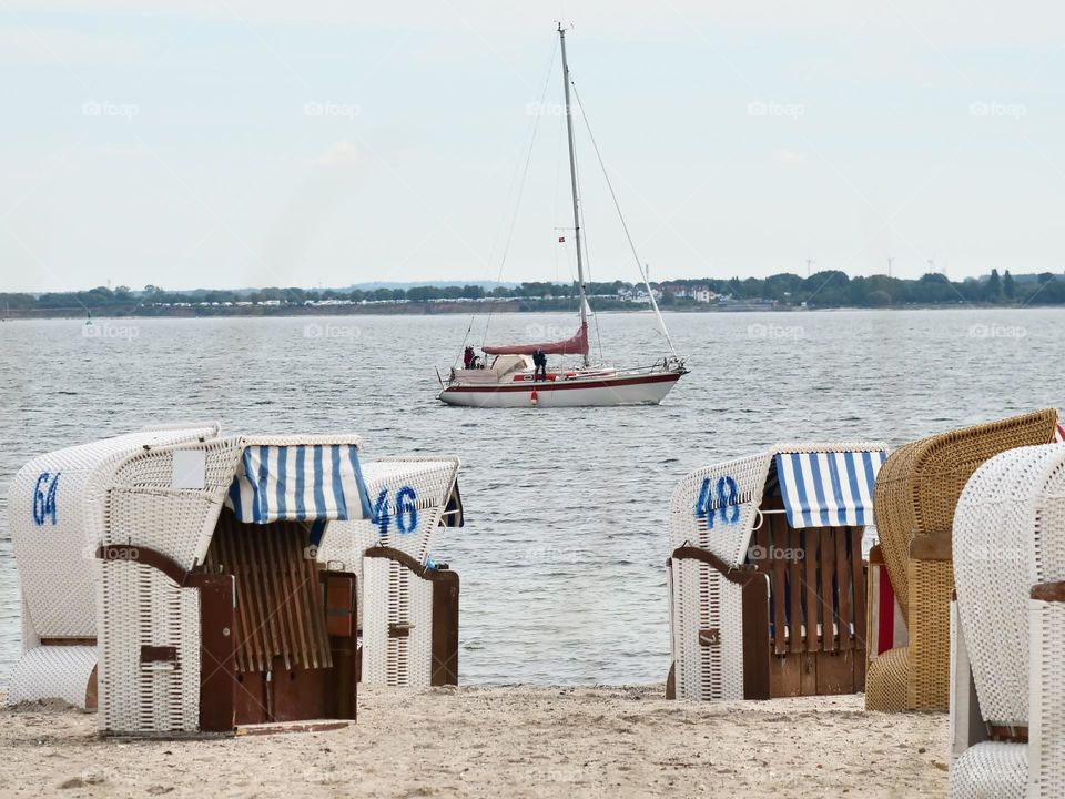 at the beach