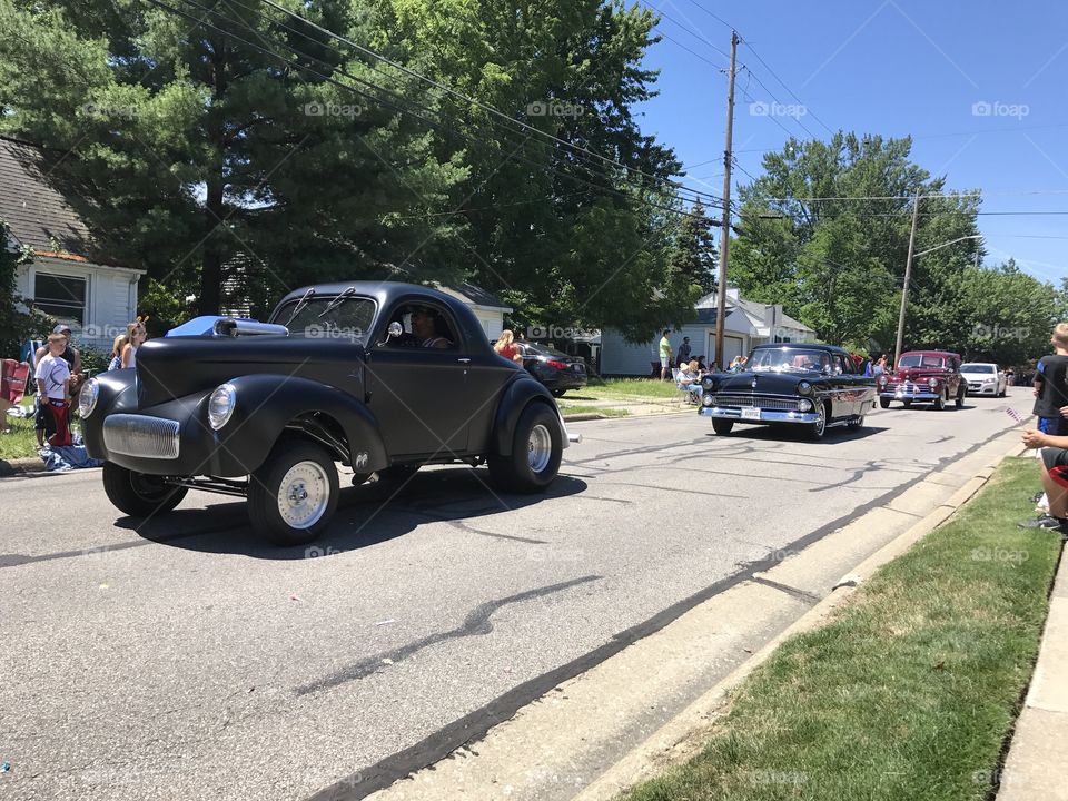 Fourth of July parade in the USA