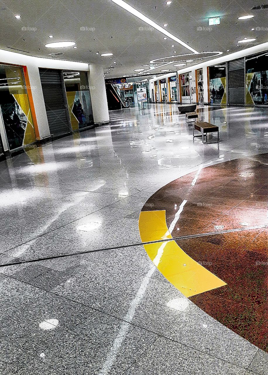 commercial centre's floor