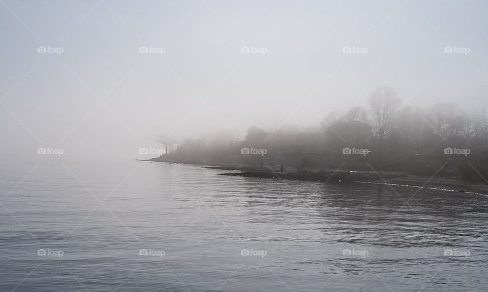 Fog, Water, Mist, No Person, River