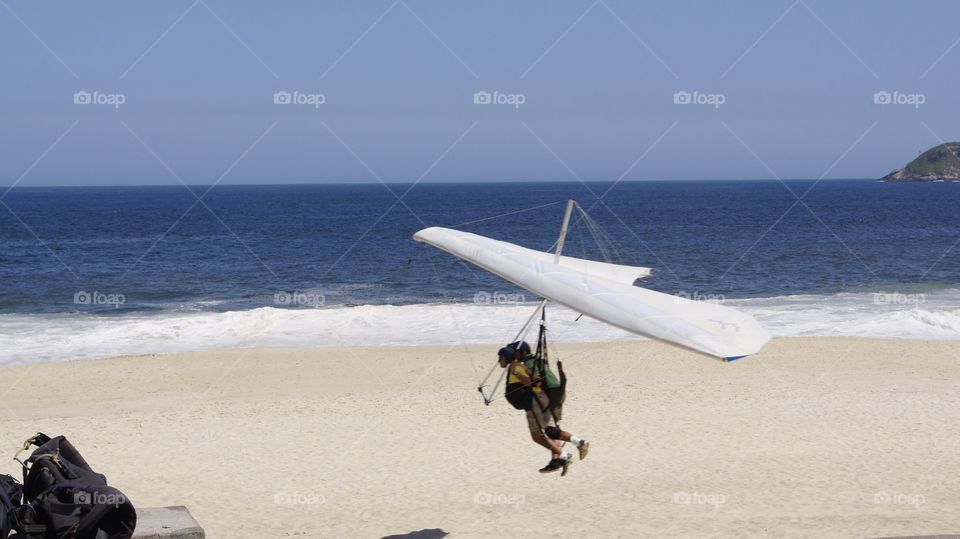 Hang gliding in Rio