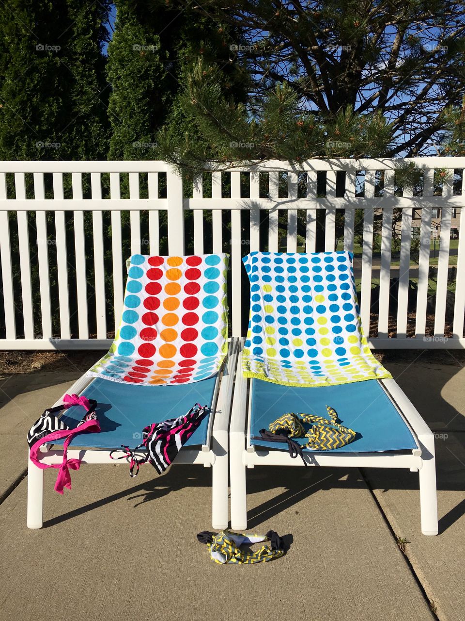 Stripping at the pool