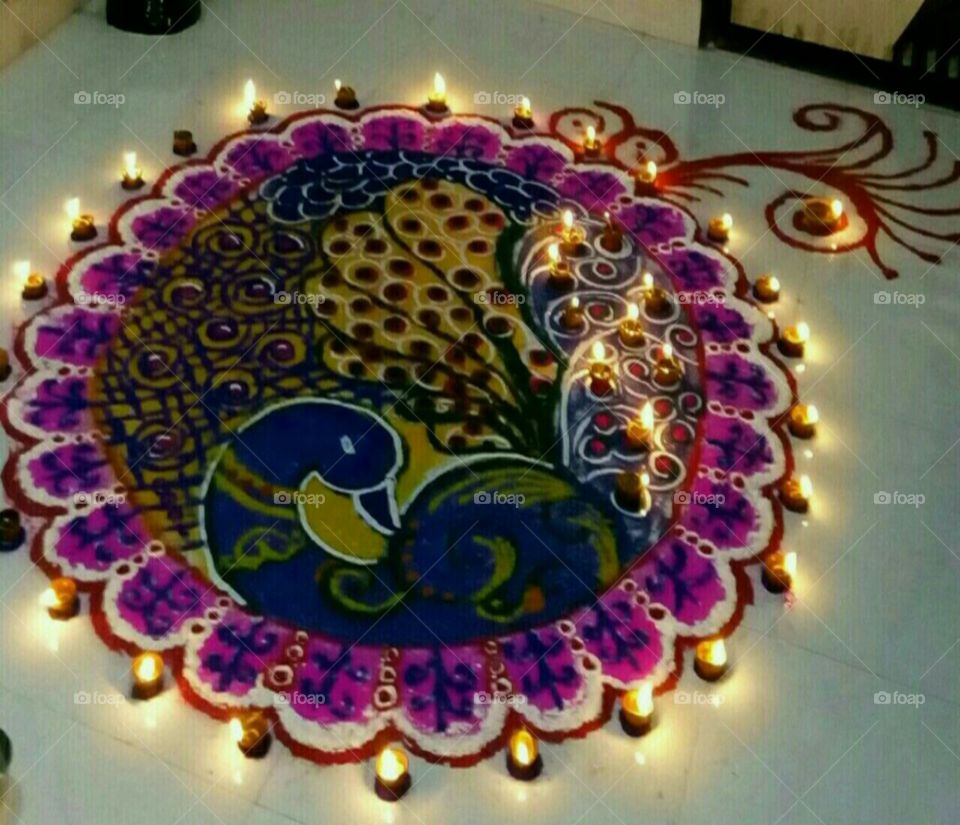 beautiful rangoli