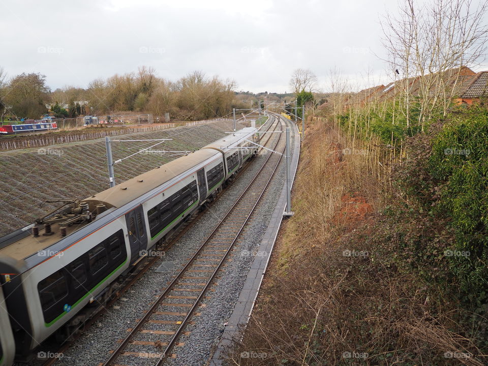 Railway. Railway line