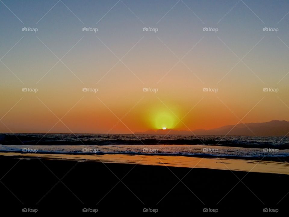 Scenic view of sunset