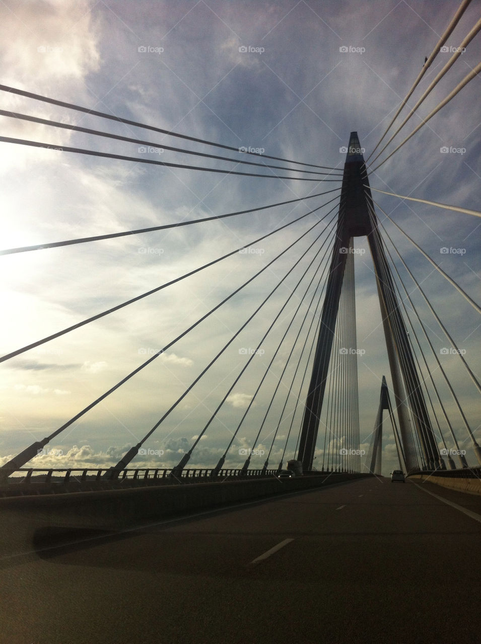 sky sweden clouds bridge by haq