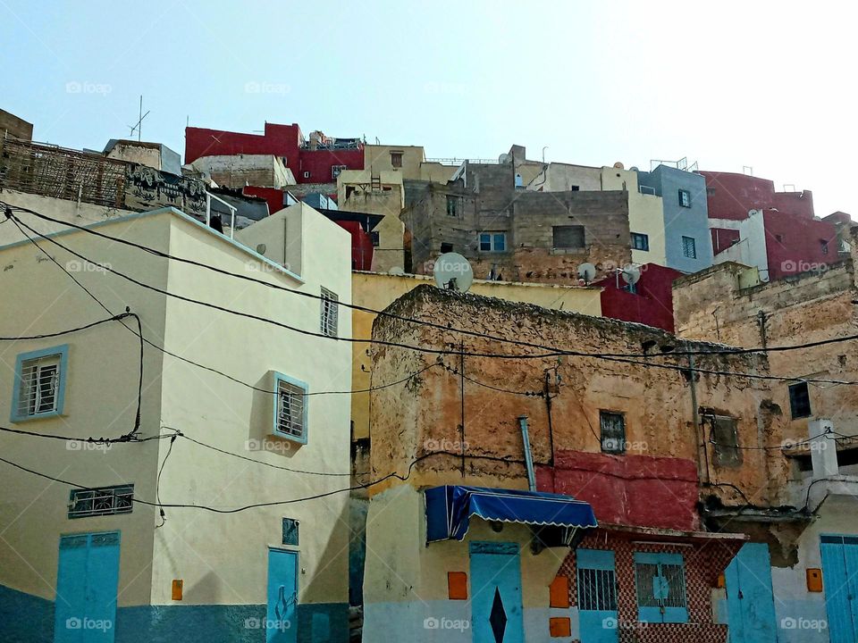 Old building in village Bhalil of morocco