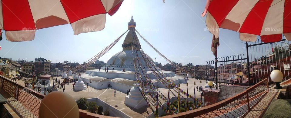 Beautiful boudhanath stupa in Kathmandu, Nepal