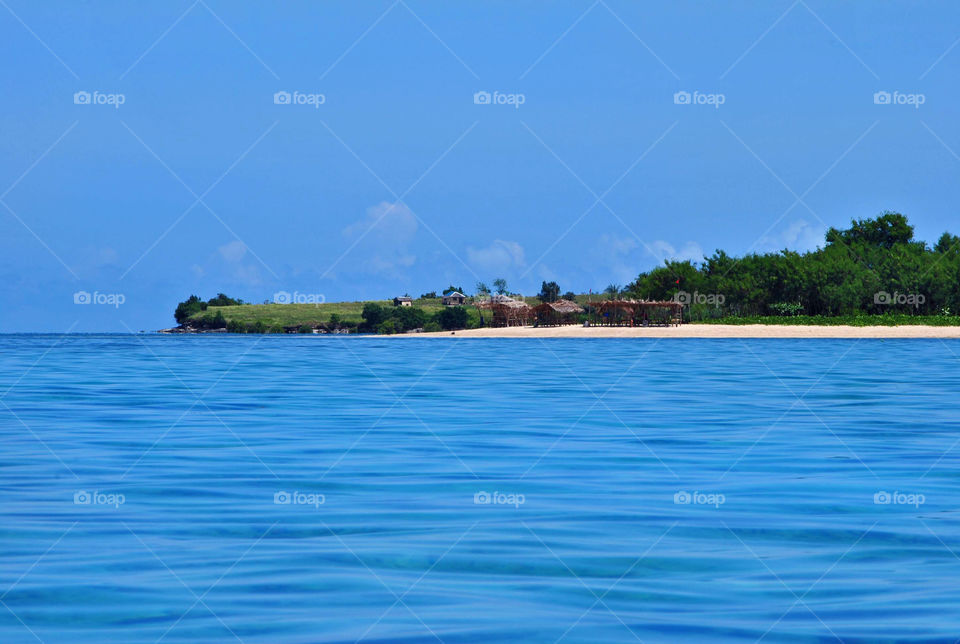 hut in an island