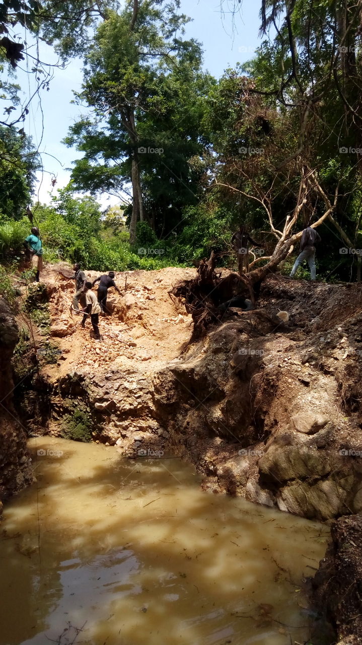 mining workers, working on a mining pit ,mineral exploration, mineral exploitation