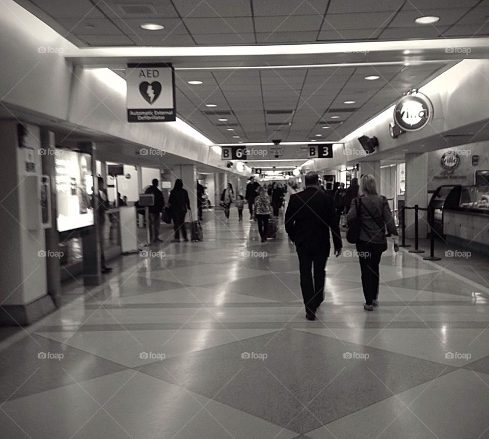 Airport pedestrian 