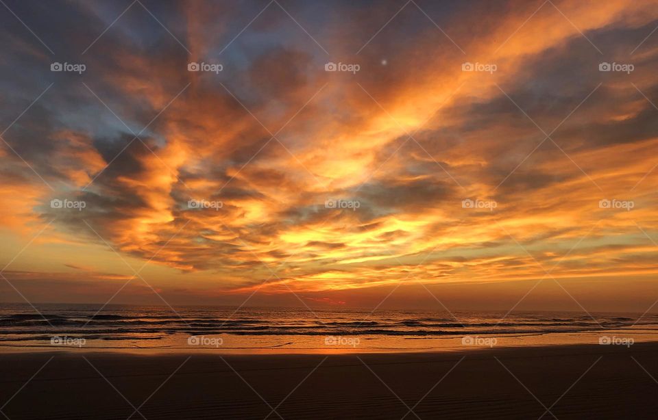 Sunrise on the beach 