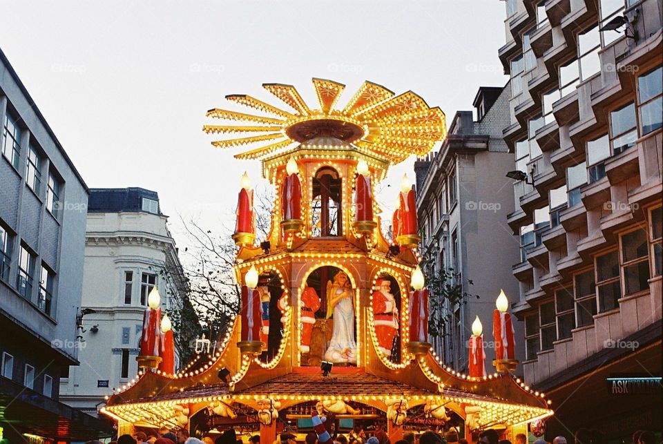 German Christmas Market in Birmingham, England