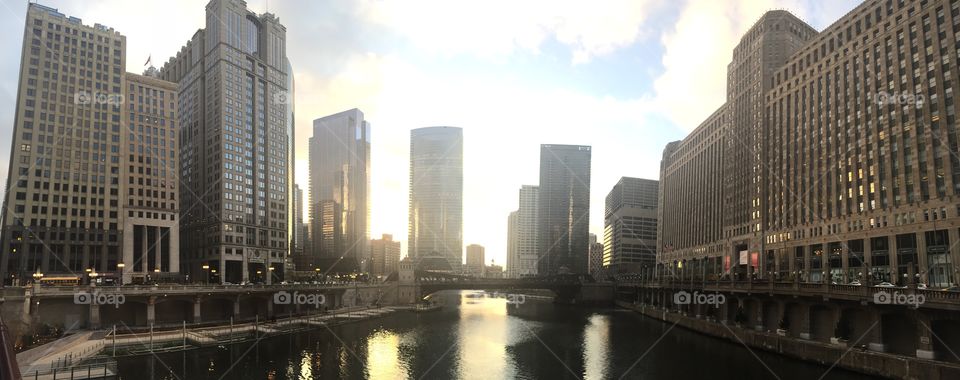 Chicago Winter Skyline 
