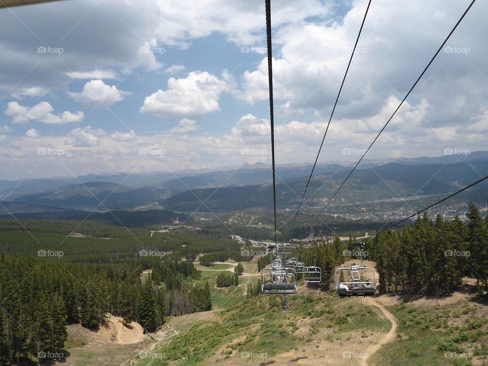 Chairlift in Colorado 