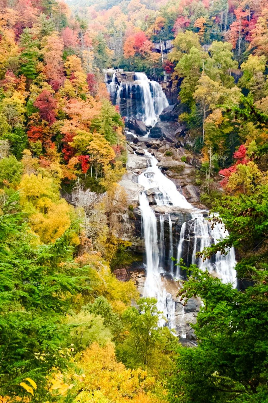 White Water Falls in the fall