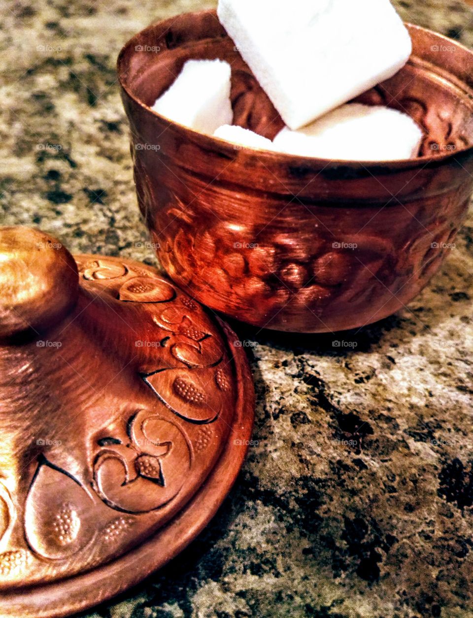 bronze sugar container