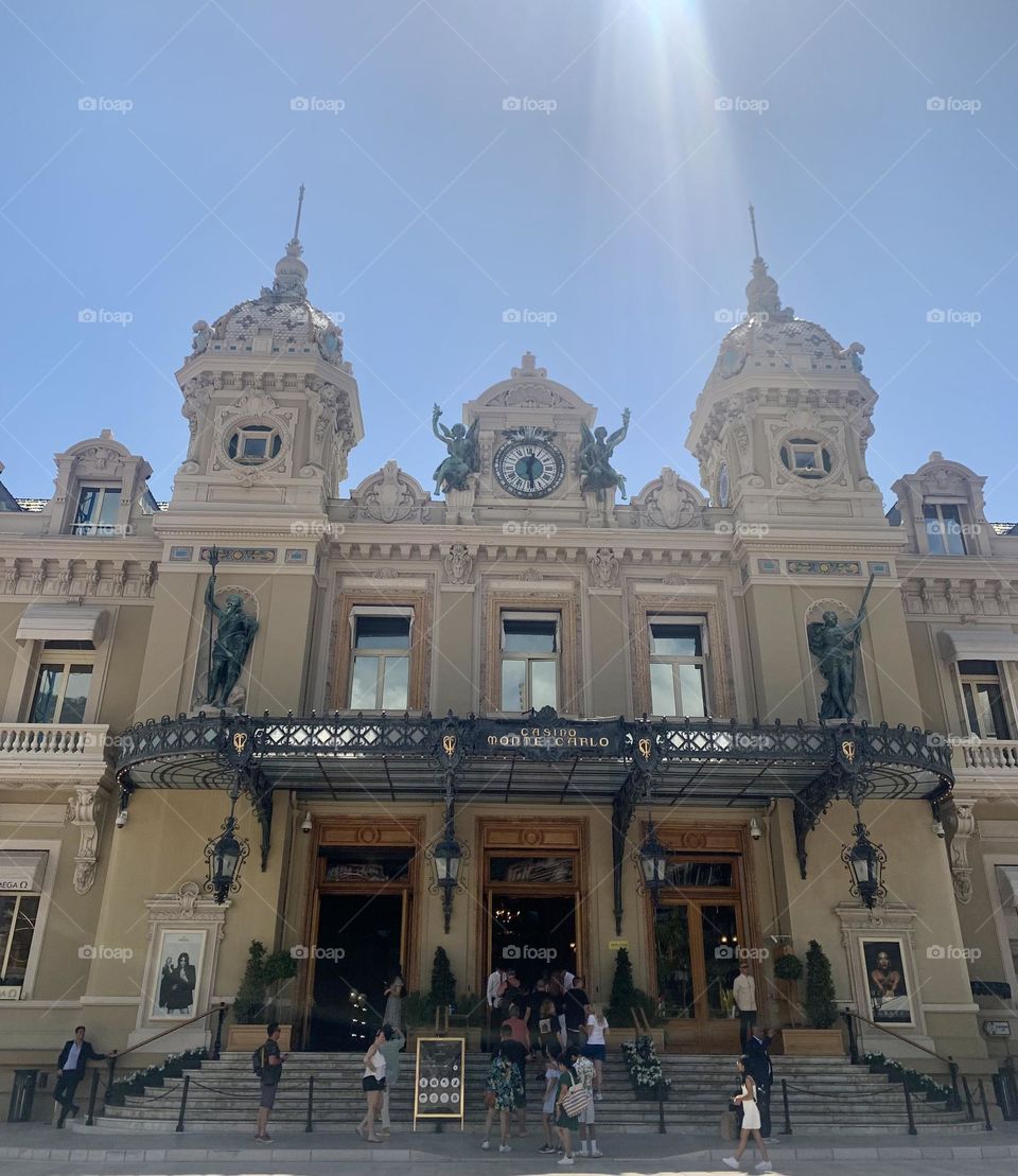 Architectural ornate building Monaco Monte Carlo casino