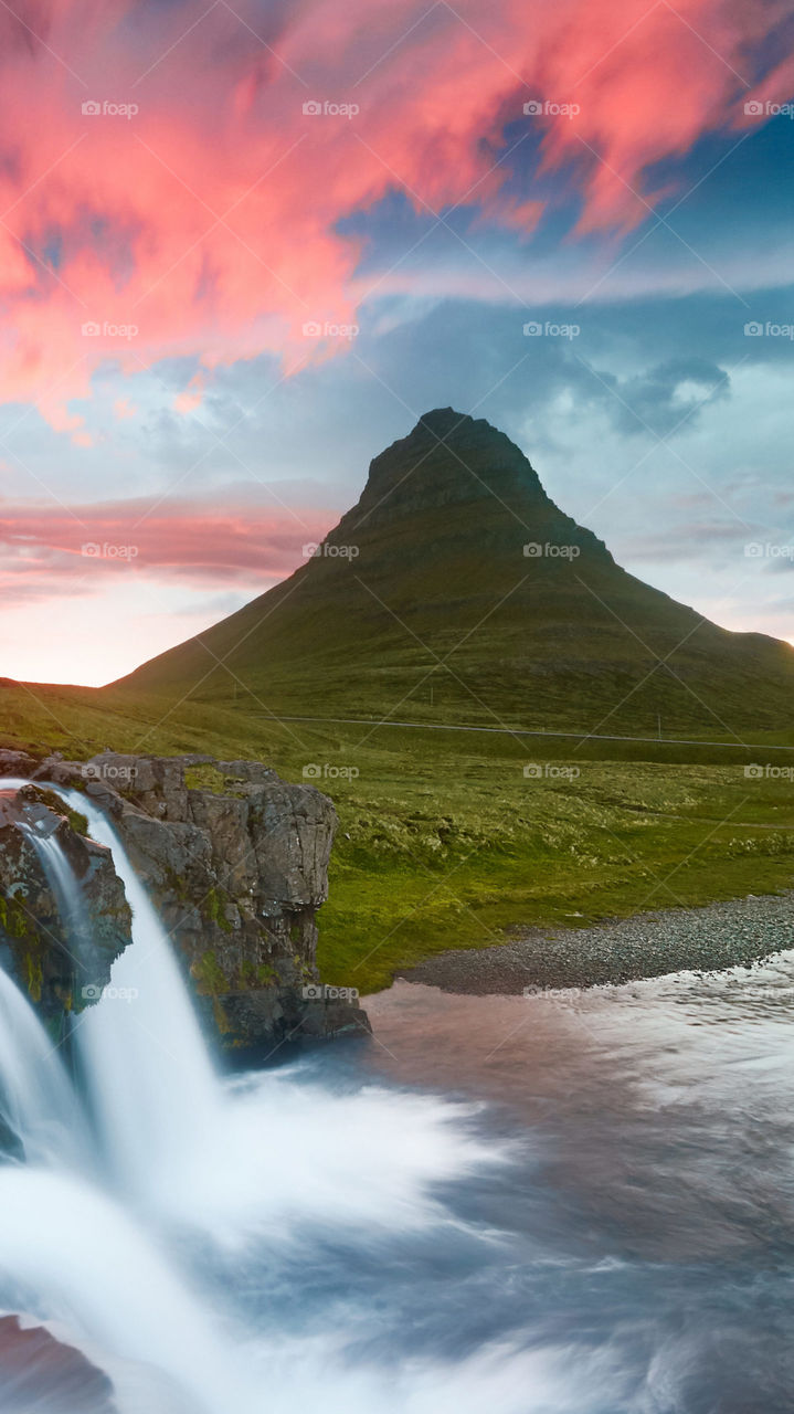 Waterfalls in Greenland