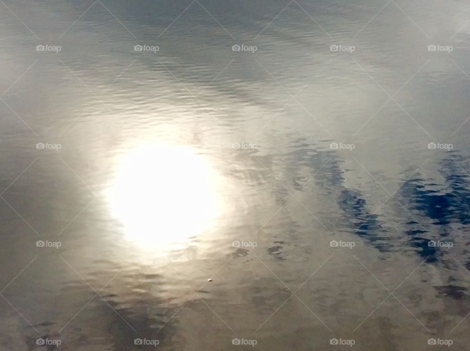 Sun in the Lake Edge