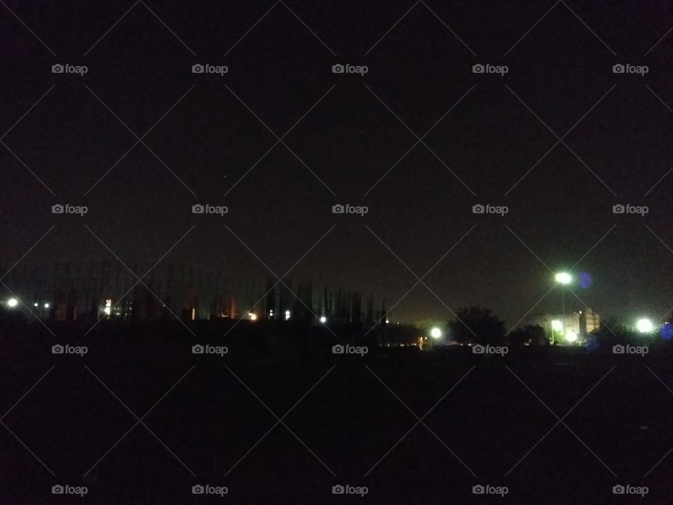 Noida stadium evening view shot