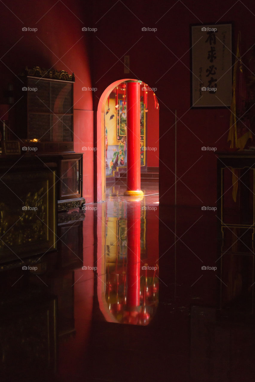 mirror image from hallway