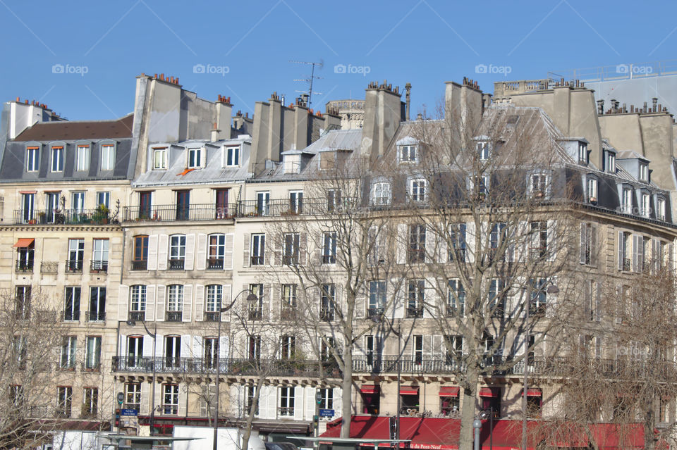 building facades in paris france