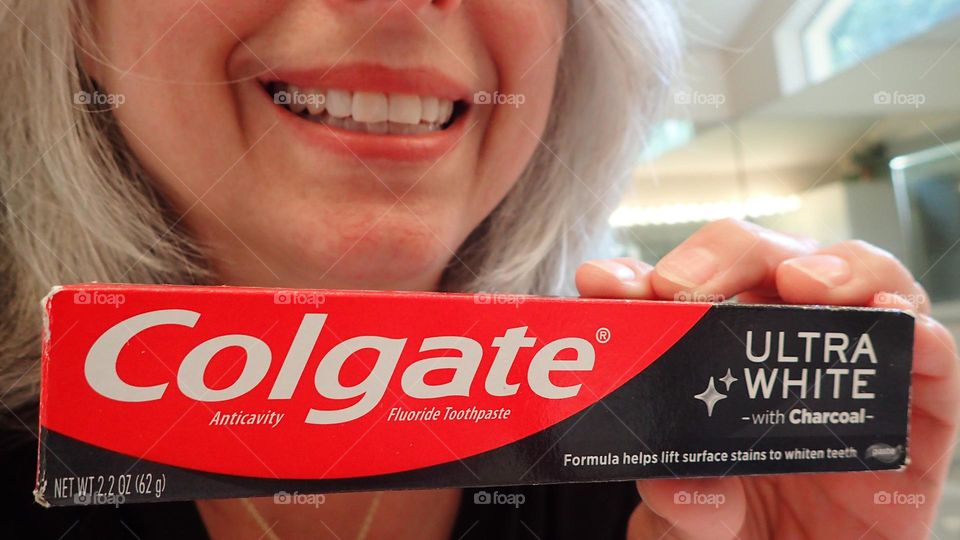 Ultra bright white teeth and healthy smile with trusted Colgate toothpaste