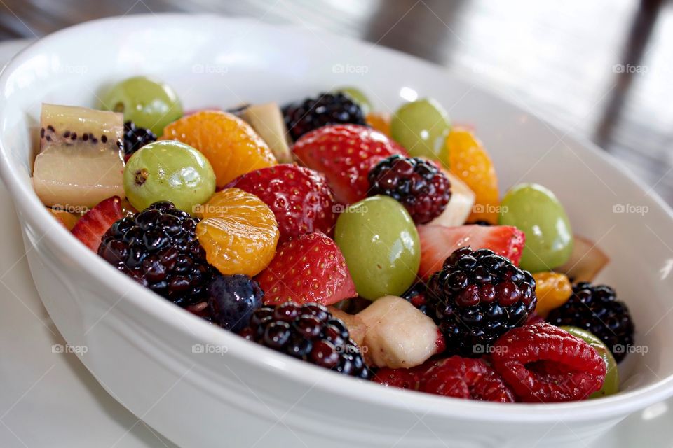 Bowl of fruits salad