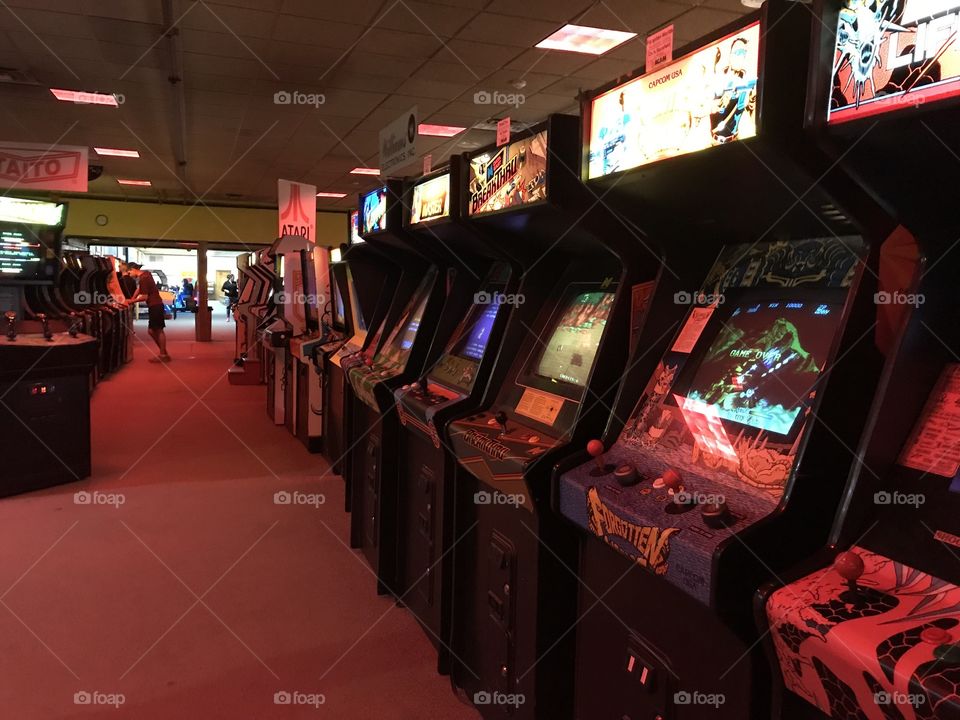 An arcade in boston