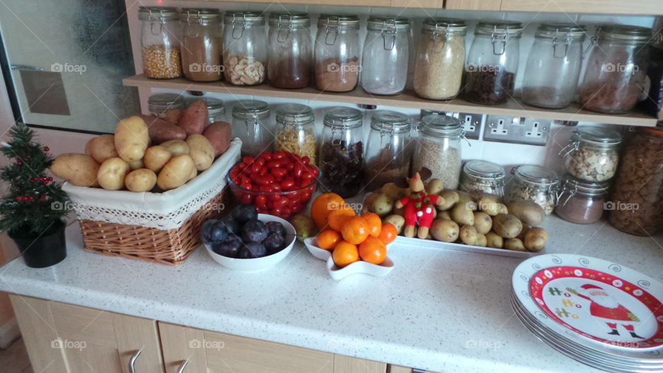 fresh food at Christmas