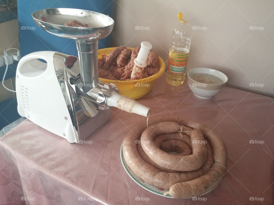 making sausages