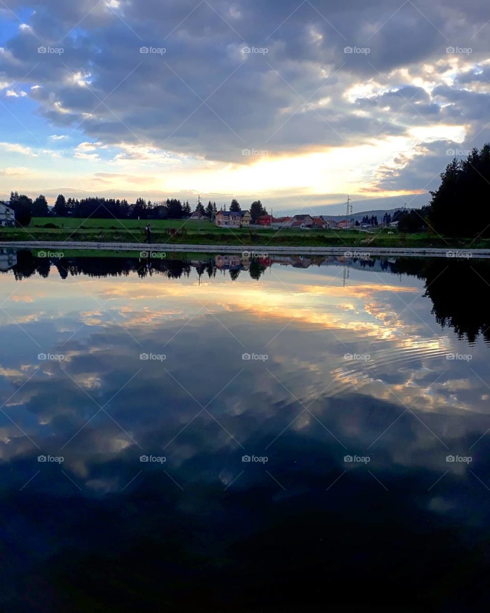 Lake reflection made a good picture