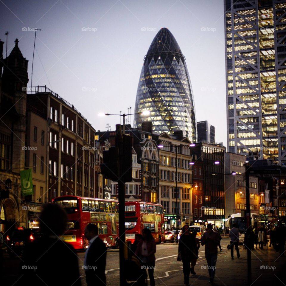 gherkin by night