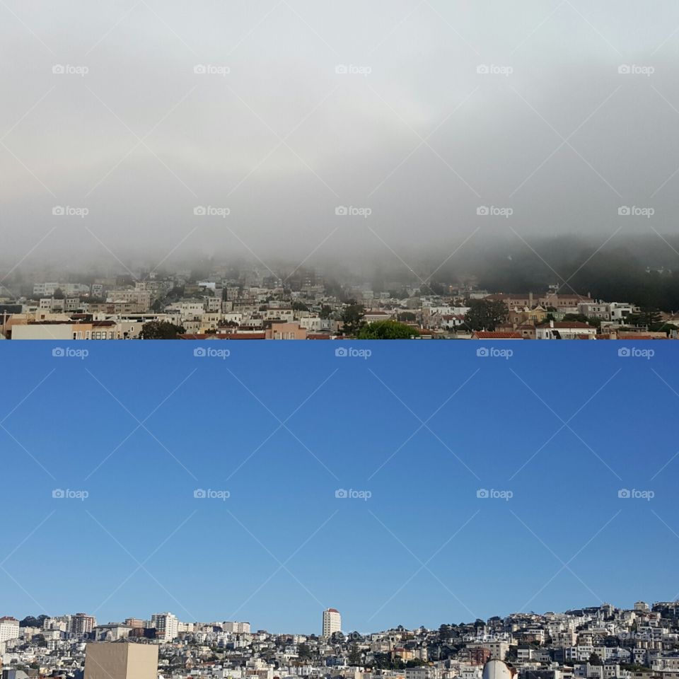 Before and after the fog..