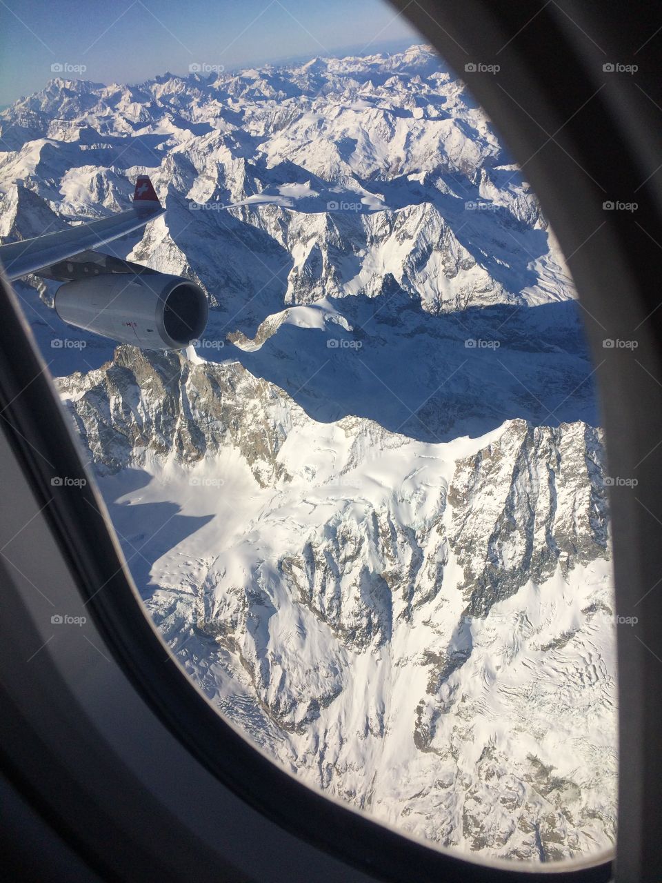 O mais perto possível que conseguir admirar os Alpes gelados 