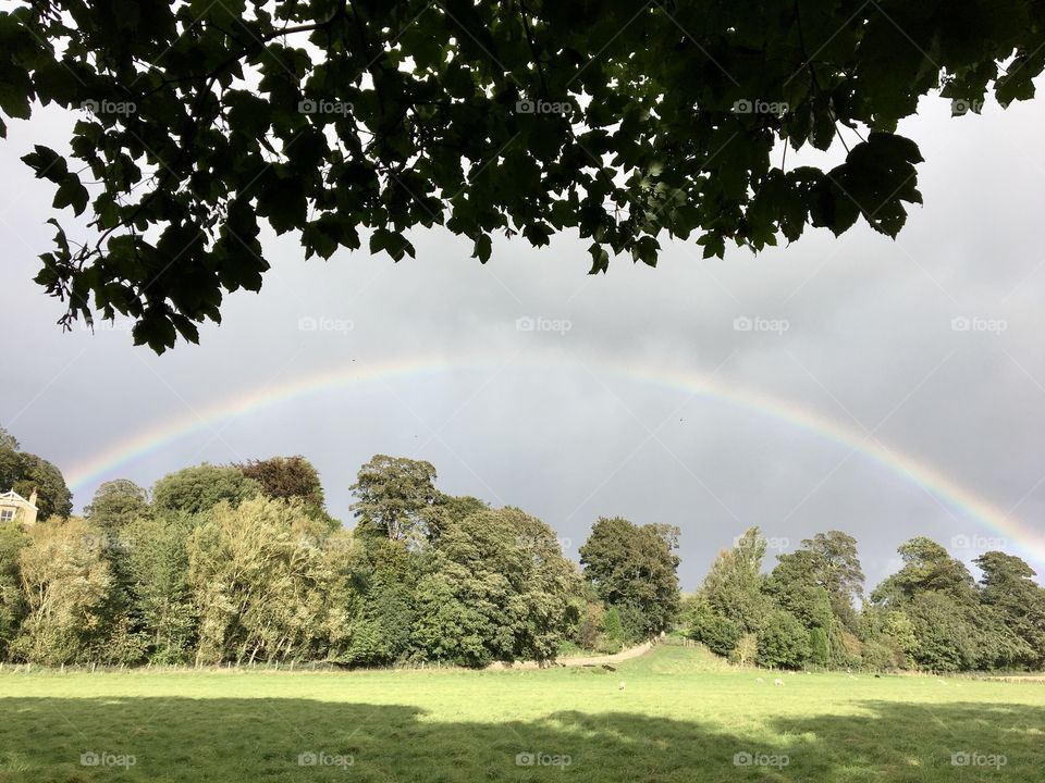 Today’s Rainbow ... strong winds blew these dark clouds in quickly and a little bit of rain fell at the same time as the sun tried hard to shine ... snapped whilst out for a walk today along the riverbank ...
