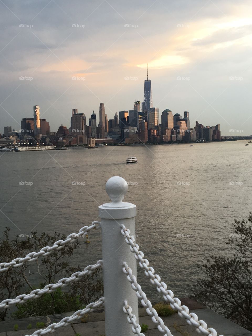 New York skyline . Manhattan skyline