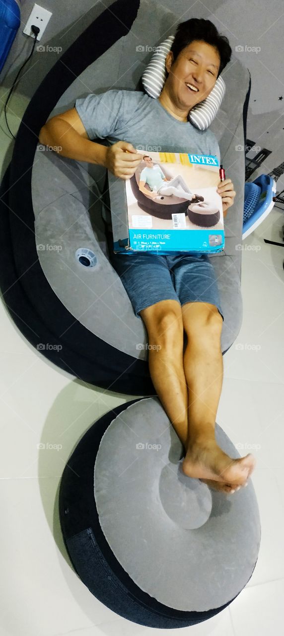 Inflatable sofa chair