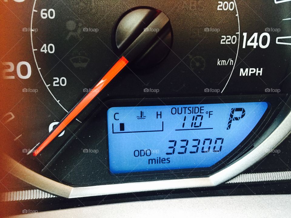 110 temperature Odometer instrument panel RAV4 