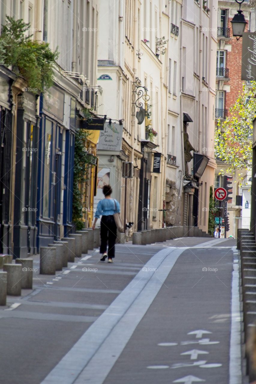 narrow street in the old town