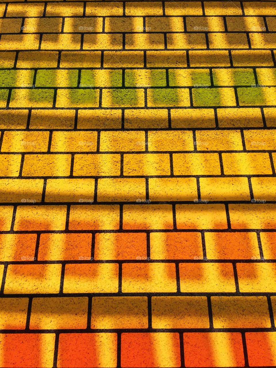 Yellow brick-rainbow road