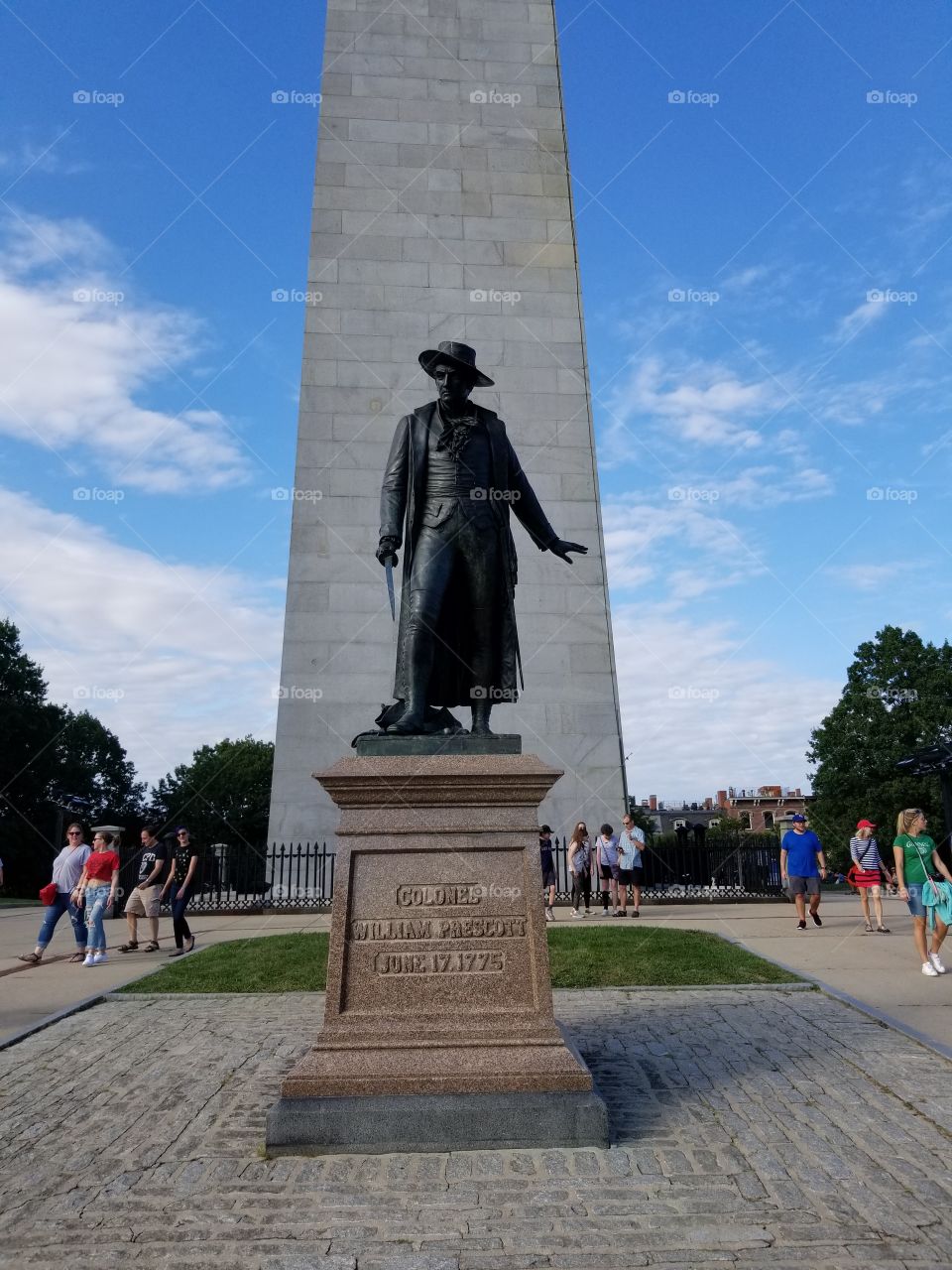 Colonel William Prescott, Bunker Hill Monument Boston Massachusetts