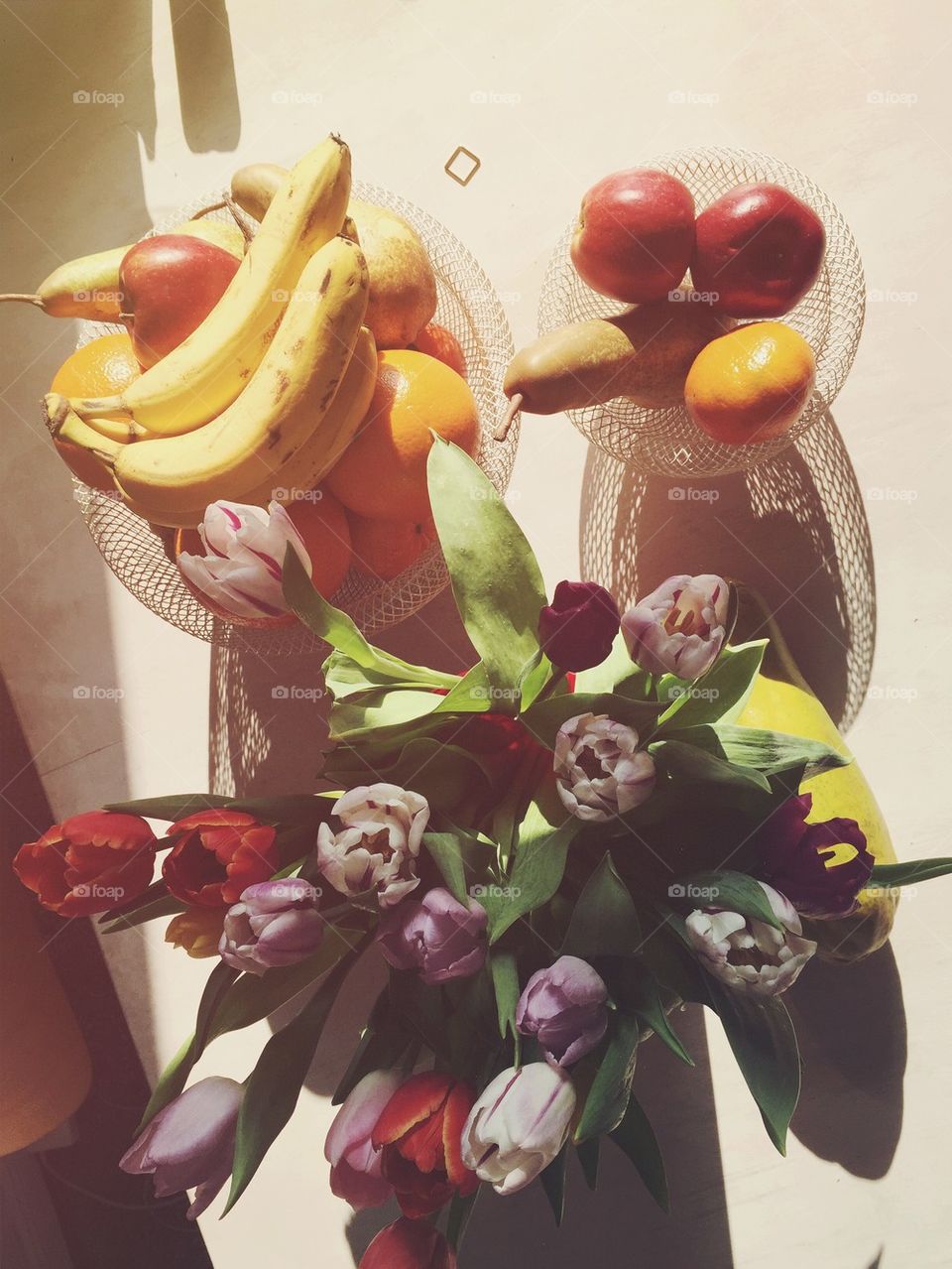 Flowers in kitchen at home